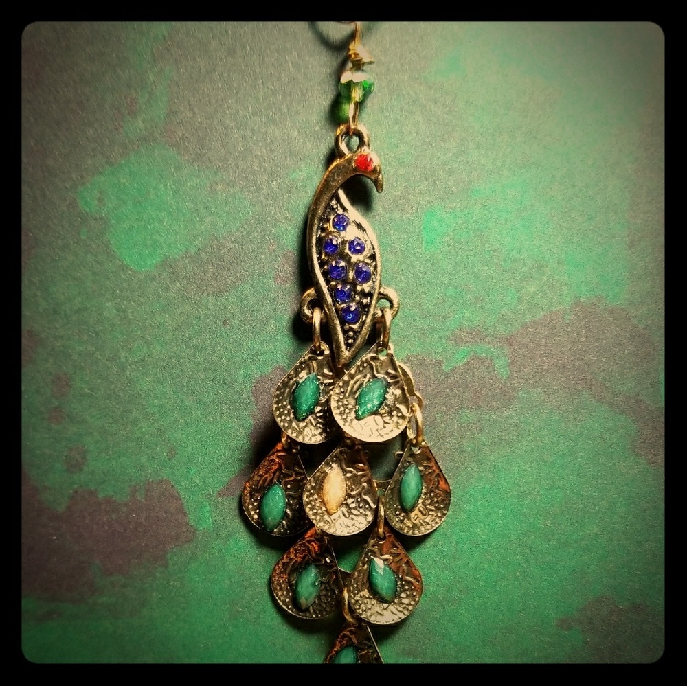 #0205 Peacock Pendant
